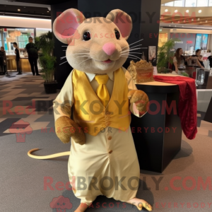 Disfraz de mascota Gold Rat...