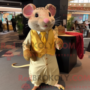 Gouden Rat mascottekostuum...