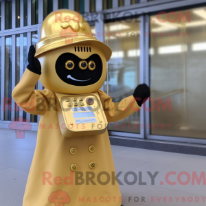 Gold Phone maskot...