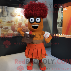 Rust Paella mascot costume...