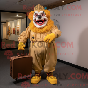 Máscara Gold Evil Clown com...