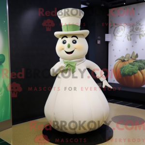 White Turnip mascot costume...