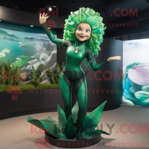 Forest Green Mermaid mascot...