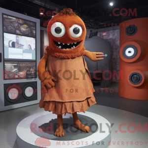 Rust Cyclops mascot costume...