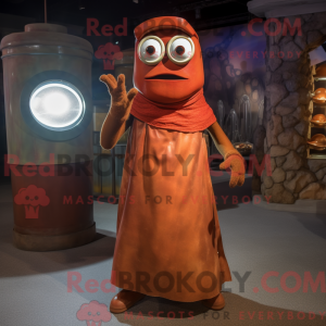 Rust Cyclops mascot costume...