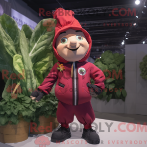 Red Spinach mascot costume...