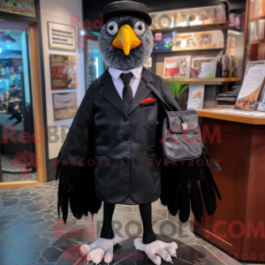 Black Gull mascot costume...