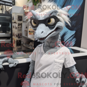 Silver Deinonychus mascot...