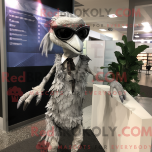 Silver Deinonychus mascot...