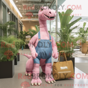 Pink Brachiosaurus maskot...