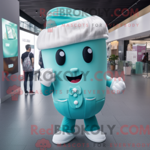 Teal Ice Cream mascot...