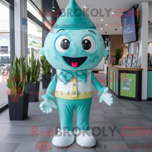 Teal Ice Cream maskot...