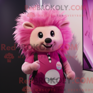 Rosa pinnsvin-maskotkostyme...