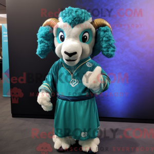 Postava maskota Teal Ram...