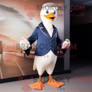 Navy Geese maskot drakt...