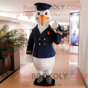 Navy Geese mascot costume...