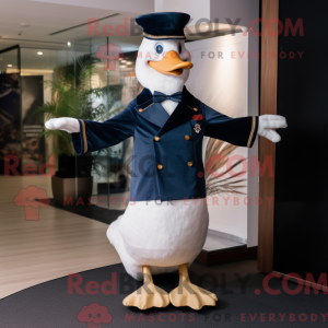 Navy Geese mascot costume...