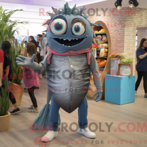 Grey Fish Tacos maskot...