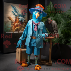 Turquoise Pheasant mascot...