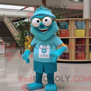 Turquoise Aglet mascot...