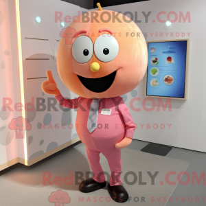 Peach Pink mascot costume...
