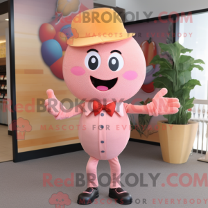 Peach Pink maskot kostume...