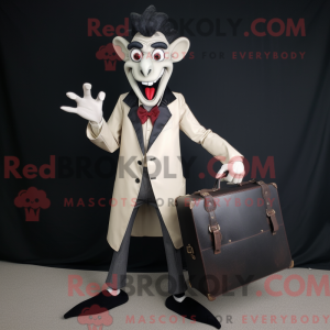 Beige Vampire mascot...