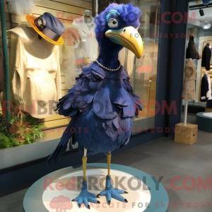 Navy Dodo Bird mascot...