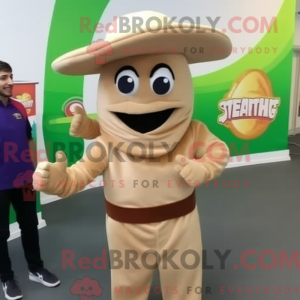 Tan Fajitas mascot costume...