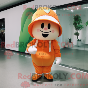 Peach Apple mascot costume...