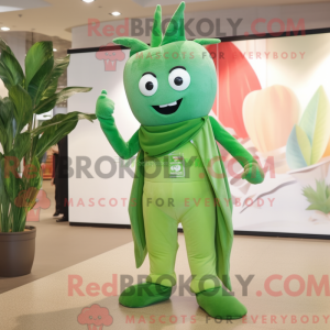 Green Onion mascot costume...