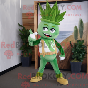 Groene ui mascotte kostuum...