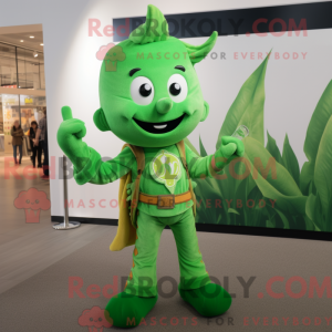 Green Onion mascot costume...
