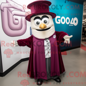Maroon Gyro mascot costume...