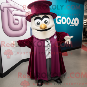 Maroon Gyro-mascottekostuum...