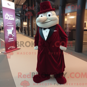 Maroon Gyro maskot kostume...