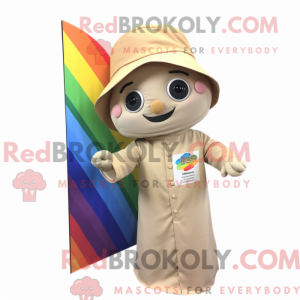 Beige Rainbow mascot...
