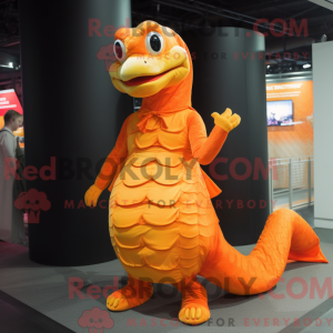 Orange Python mascot...