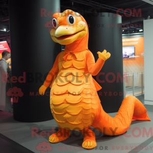 Orange Python Maskottchen...
