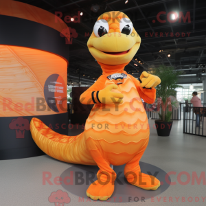 Orange Python mascot...