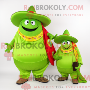 Lime Green Fajitas mascot...