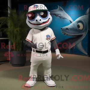 White Barracuda mascot...