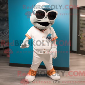 White Barracuda mascot...