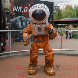 Rust Astronaut maskot drakt...