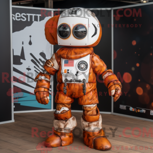 Rust Astronaut maskot drakt...