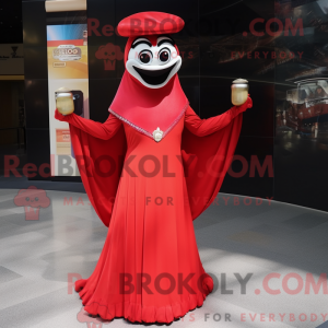 Red Hourglass mascot...