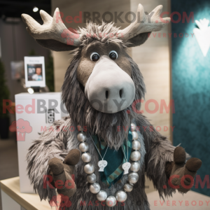 Gray Irish Elk mascot...