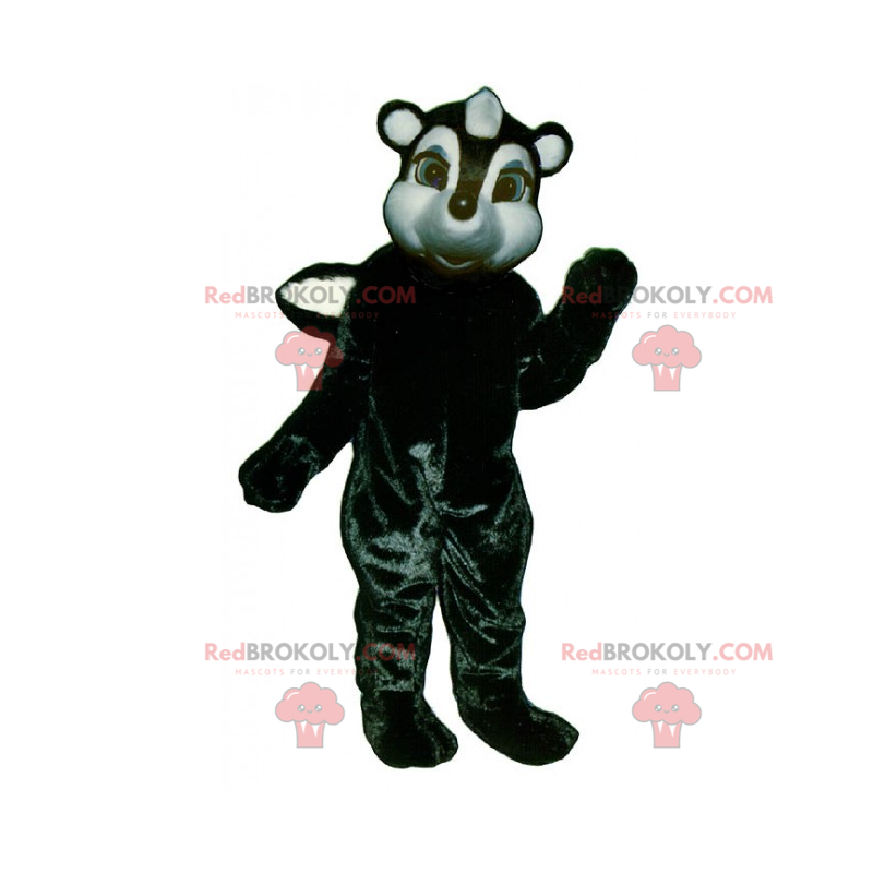 Polecat mascot with green eyes - Redbrokoly.com
