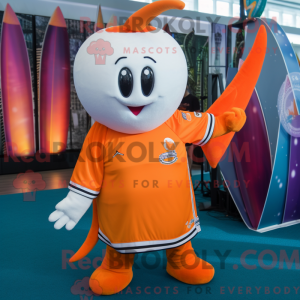 Orange Narwhal mascot...