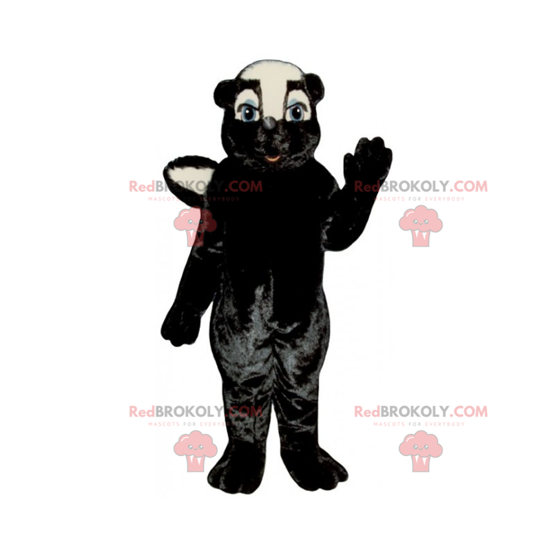 Black polecot mascot - Redbrokoly.com